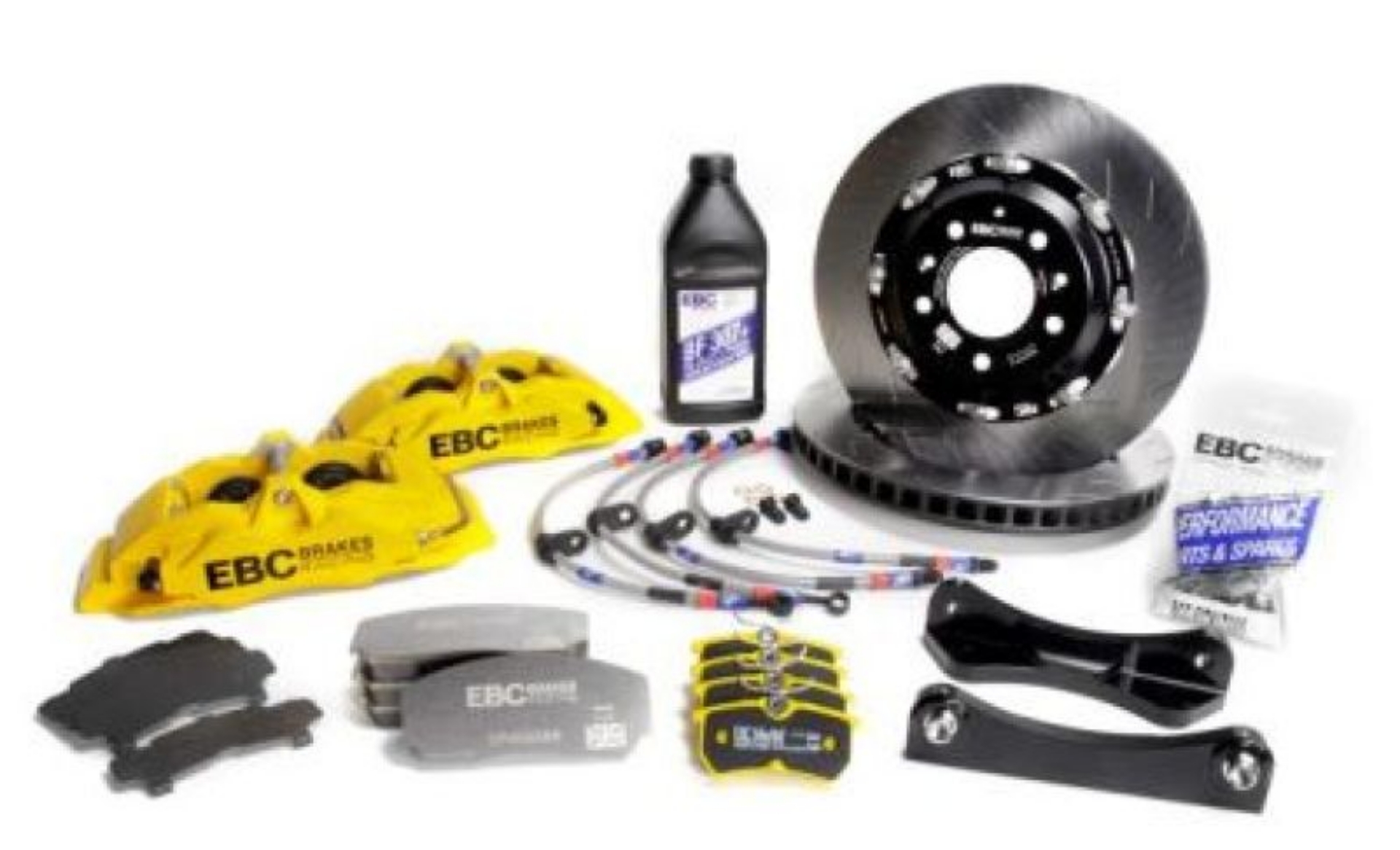 Picture of EBC 06-15 Mazda Miata MX5 NC Yellow Apollo-4 Calipers 330mm Rotors Front Big Brake Kit