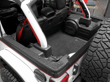 Picture of aFe 18-22 Jeep Wrangler JL 4-Door Models w- 3-Piece Hard-Top Only Terra Guard Tub Rail Covers