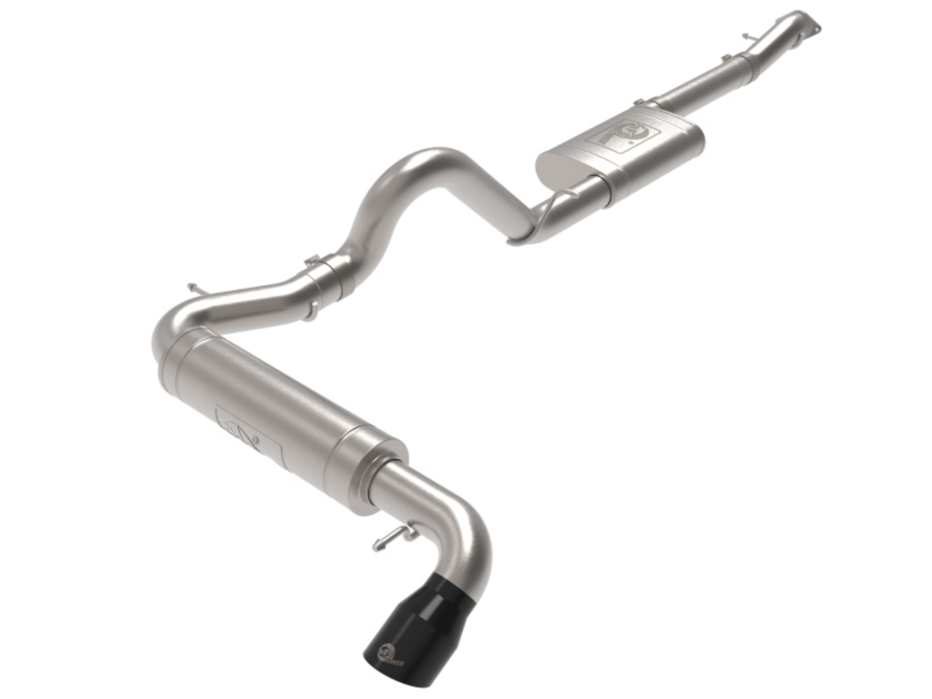 Picture of aFe Apollo GT 3in 409 SS Cat-Back Exhaust 2021 Ford Bronco L4-2-3L t-V6-2-7L tt w- Black Tip