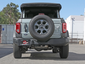 Picture of aFe 2021+ Ford Bronco L4-2-3L t - V6-2-7L tt Vulcan 3in- to 2-5in- SS Cat-Back - Carbon