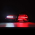 Picture of AlphaRex 17-22 Tesla Model 3 PRO-Series LED Tail Lights Red Smoke w-Seq Sig