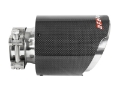 Picture of aFe MACH Force-Xp 304 SS Clamp-On Exhaust Tip 2-5in- Inlet - 4-5in- Outlet - 7in- L - Carbon Fiber