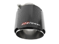 Picture of aFe MACH Force-Xp 304 SS Clamp-On Exhaust Tip 2-5in- Inlet - 4-5in- Outlet - 7in- L - Carbon Fiber