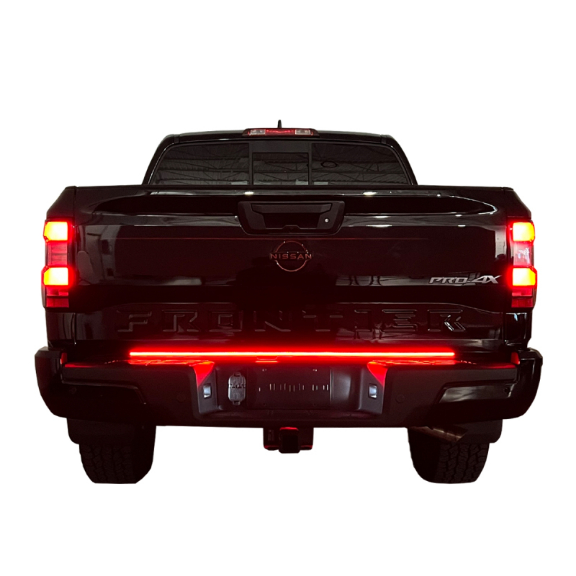 Picture of Putco 15-22 Chevy Colorado-20-22 Jeep Gladiator 48in Red Light Blade Direct Fit Kit Red-White