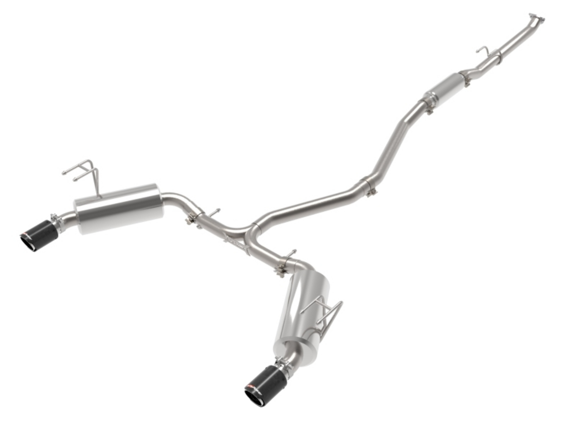 Picture of aFe Takeda 2-5in 304 SS Cat-Back Exhaust System w-CF Tips 2022+ Honda Civic L4-1-5L t