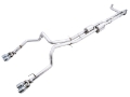 Picture of AWE Tuning 4th Gen GM 1500 6-2L 0FG Catback Split Rear Exit w- Bumper Cutouts - Quad Chrome Tips