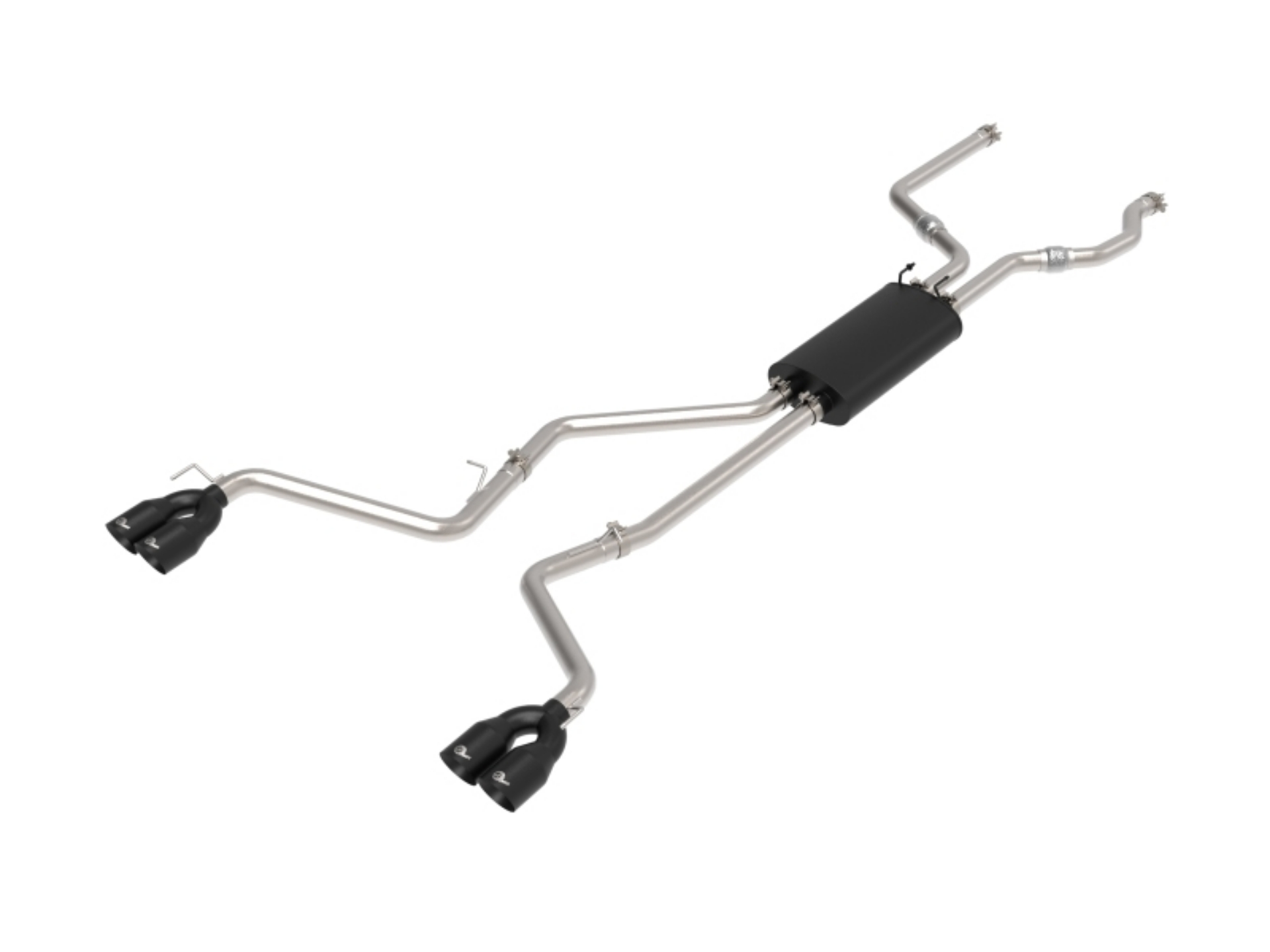 Picture of aFe MACH Force-Xp 2-5in- 304 SS C-B Exhaust 20-21 Ford Explorer V6-3-0L - Black Tip