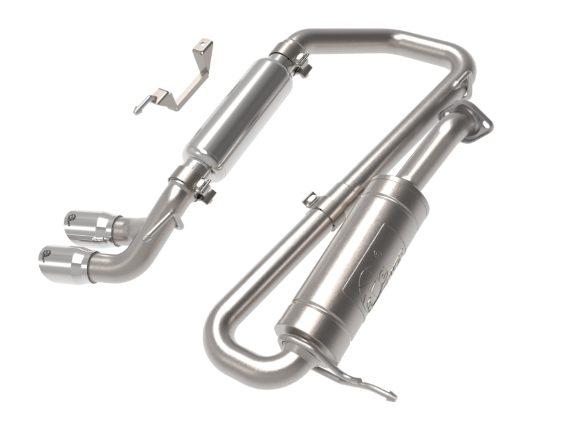 Picture of aFe 18-21 Suzuki Jimny Takeda 2-1-4in- 304 SS Cat-Back Exhaust w- Polished Tip