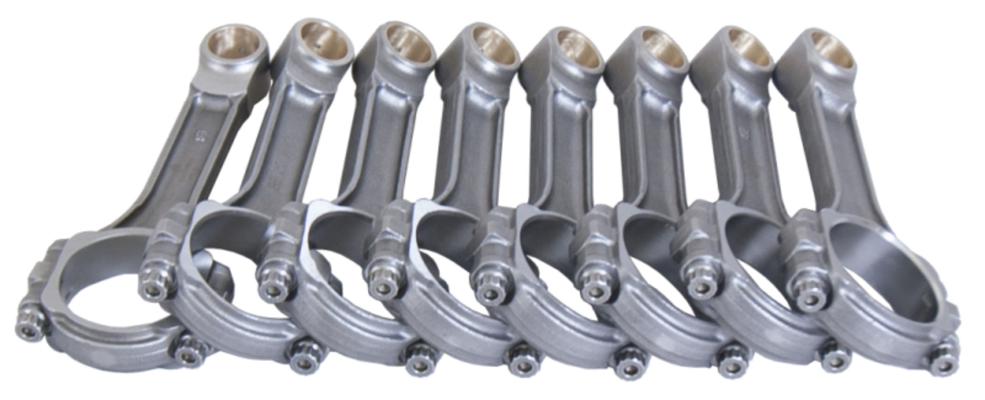 Picture of Eagle Chevrolet Small Block 5140 I-Beam Connecting Rod 6-250in w- 3-8in ARP 8740 Set of 8