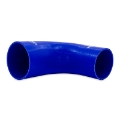 Picture of Mishimoto Silicone Reducer Coupler 90 Degree 3in to 4in - Blue