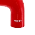 Picture of Mishimoto Silicone Reducer Coupler 90 Degree 3in to 4in - Red