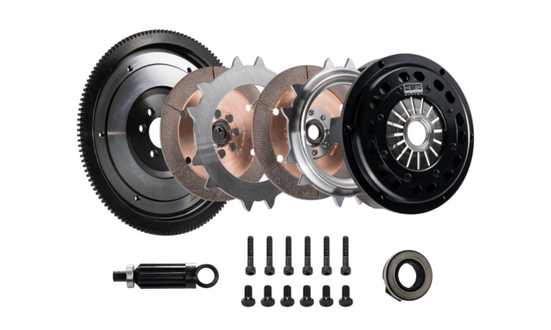 Picture of DKM Clutch 06-09 BMW 135i Segmented Ceramic Twin Disc Clutch Kit w-Flywheel 850 ft-lbs Torque