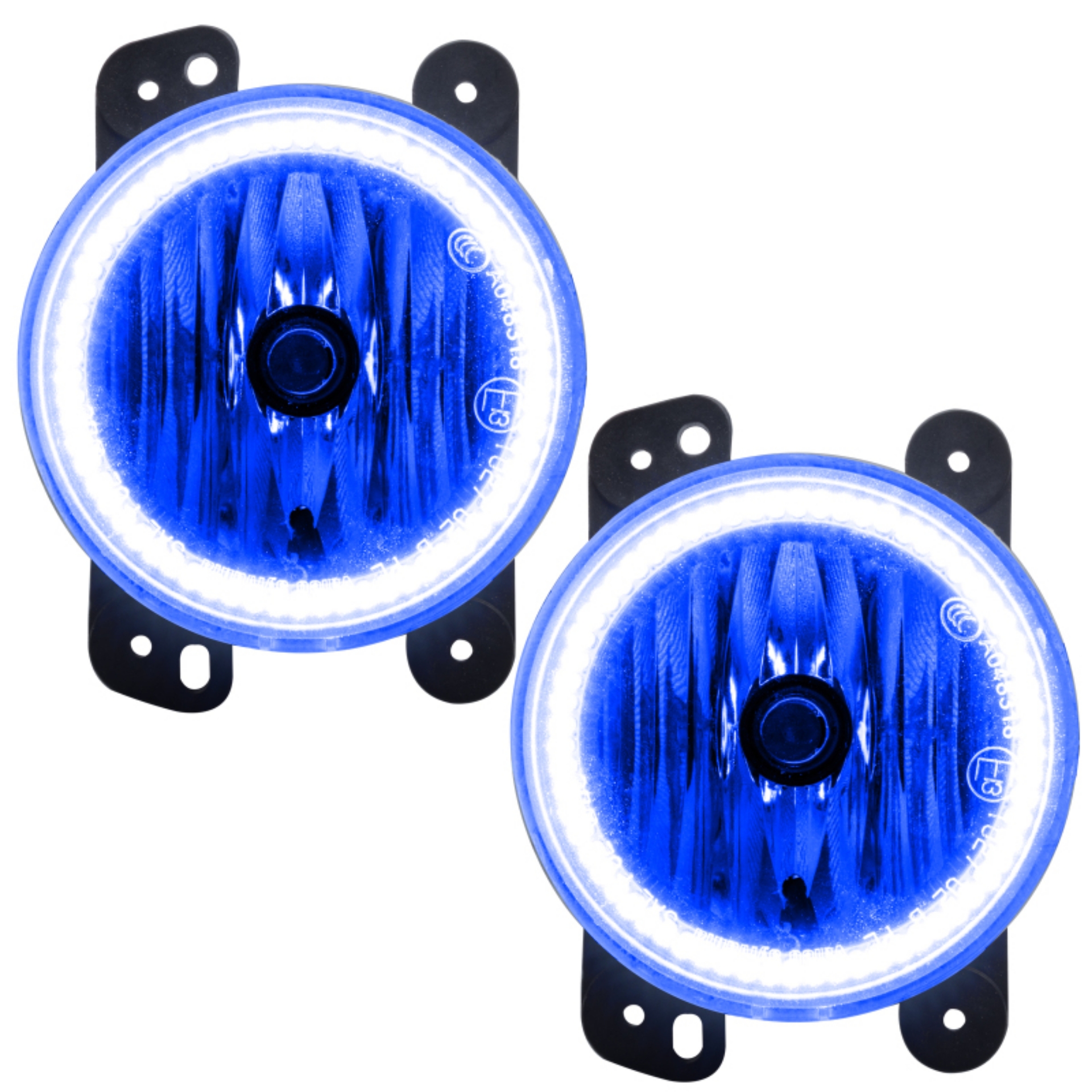 Picture of Oracle Lighting 10-15 Jeep Wrangler JK Pre-Assembled LED Halo Fog Lights -Blue SEE WARRANTY