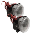 Picture of Oracle Lighting 10-15 Jeep Wrangler JK Pre-Assembled LED Halo Fog Lights -Red SEE WARRANTY