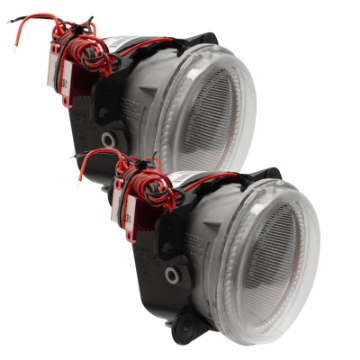 Picture of Oracle Lighting 10-15 Jeep Wrangler JK Pre-Assembled LED Halo Fog Lights -Red SEE WARRANTY