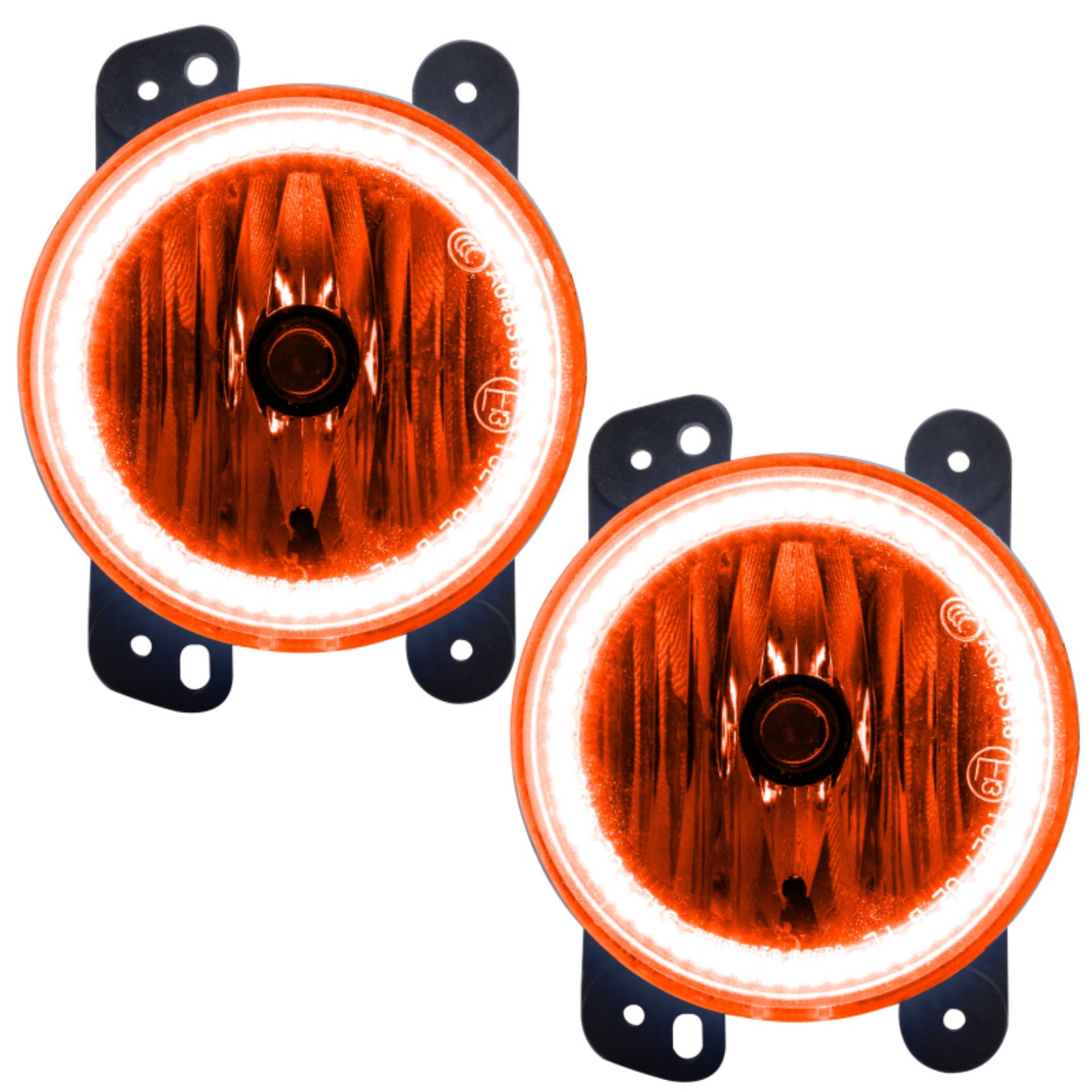 Picture of Oracle Lighting 10-15 Jeep Wrangler JK Pre-Assembled LED Halo Fog Lights -Amber SEE WARRANTY