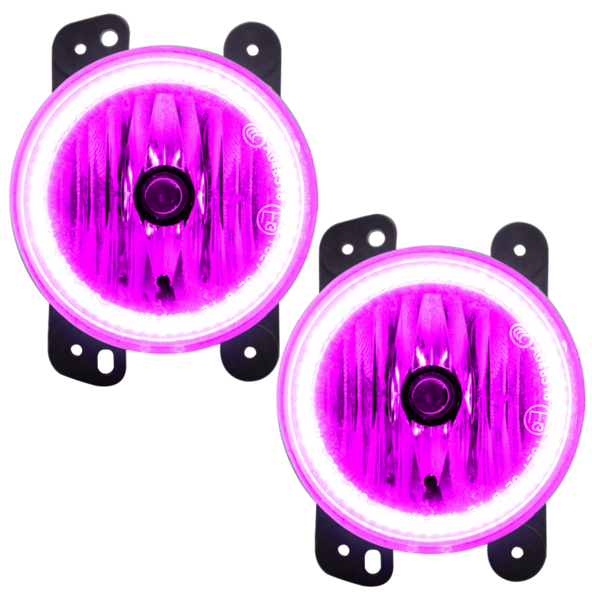 Picture of Oracle Lighting 10-15 Jeep Wrangler JK Pre-Assembled LED Halo Fog Lights -Pink