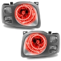 Picture of Oracle Lighting 02-04 Nissan Xterra SE Pre-Assembled LED Halo Headlights -Red SEE WARRANTY