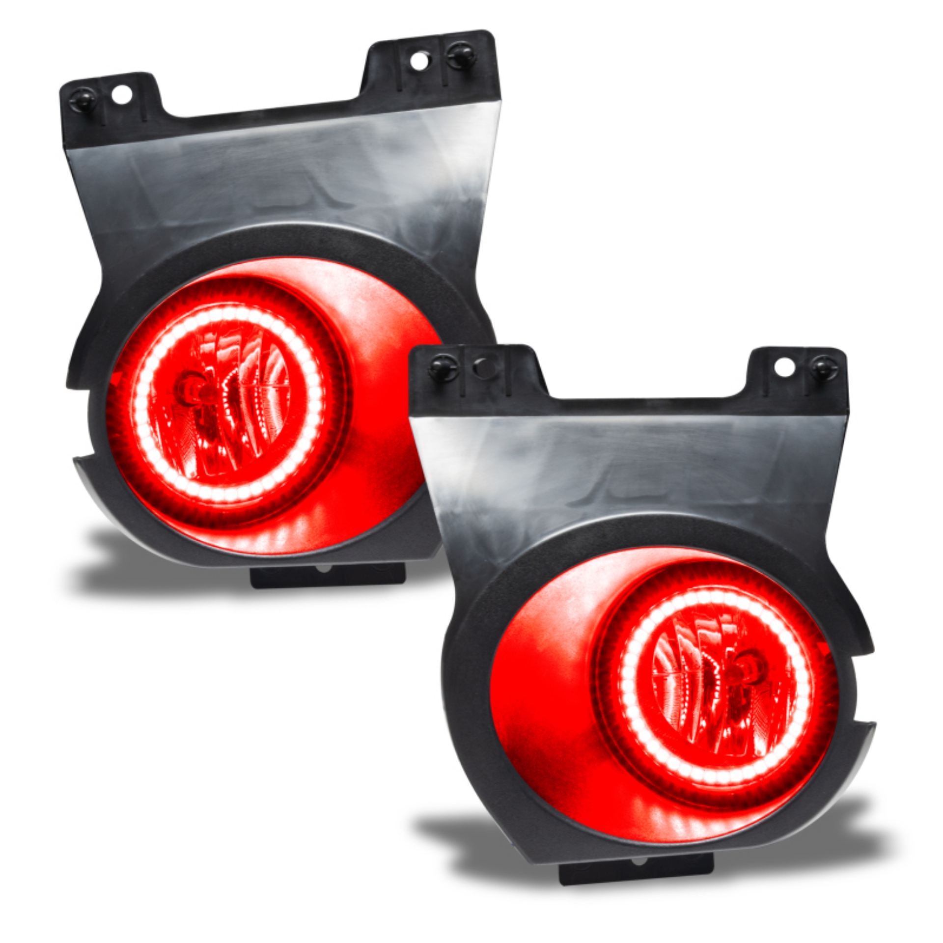 Picture of Oracle Lighting 11-14 Ford F-150 Pre-Assembled LED Halo Fog Lights -Red SEE WARRANTY