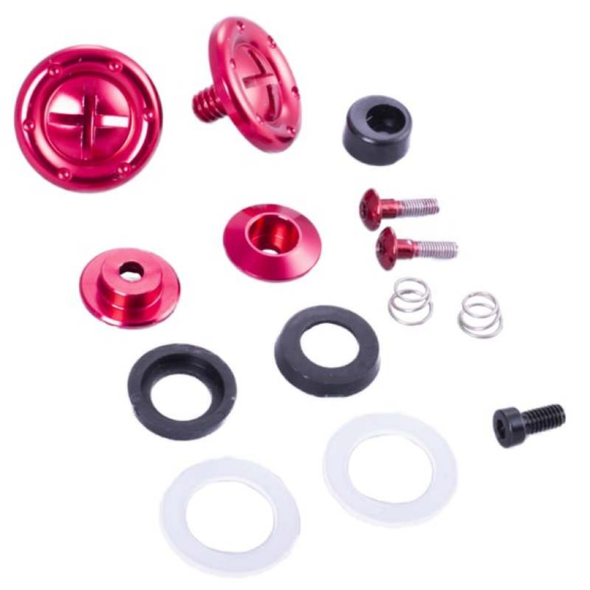 Picture of RaceQuip Red Hardware Pivot Kit for Face Shield Fits PRO & VESTA Model Helmets