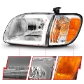 Picture of ANZO 00-04 Toyota Tundra Reg-Acc Cab Only Crystal Headlights w-Lgt Bar Chrome w-Corner Lights 2pc