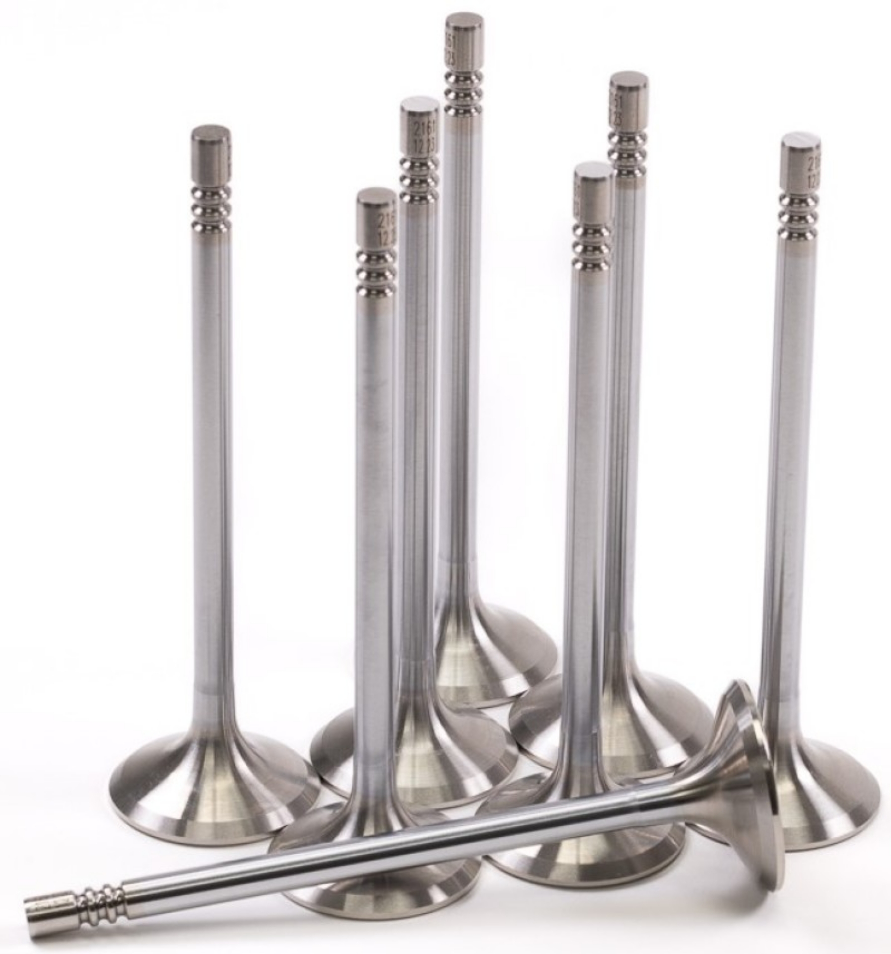 Picture of GSC P-D Ford Mustang 5-0L Coyote Gen 3 32mm Head STD Chrome Polished Exhaust Valve - Set of 8