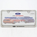 Picture of Ford Racing Slim License Plate Frame - Brushed Stainless Steel