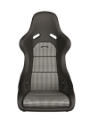 Picture of Recaro Classic Pole Position ABE Seat - Black Leather-Pepita Fabric