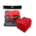 Picture of Chemical Guys Happy Ending Ultra Edgeless Microfiber Towel - 16in x 16in - Red - 3 Pack