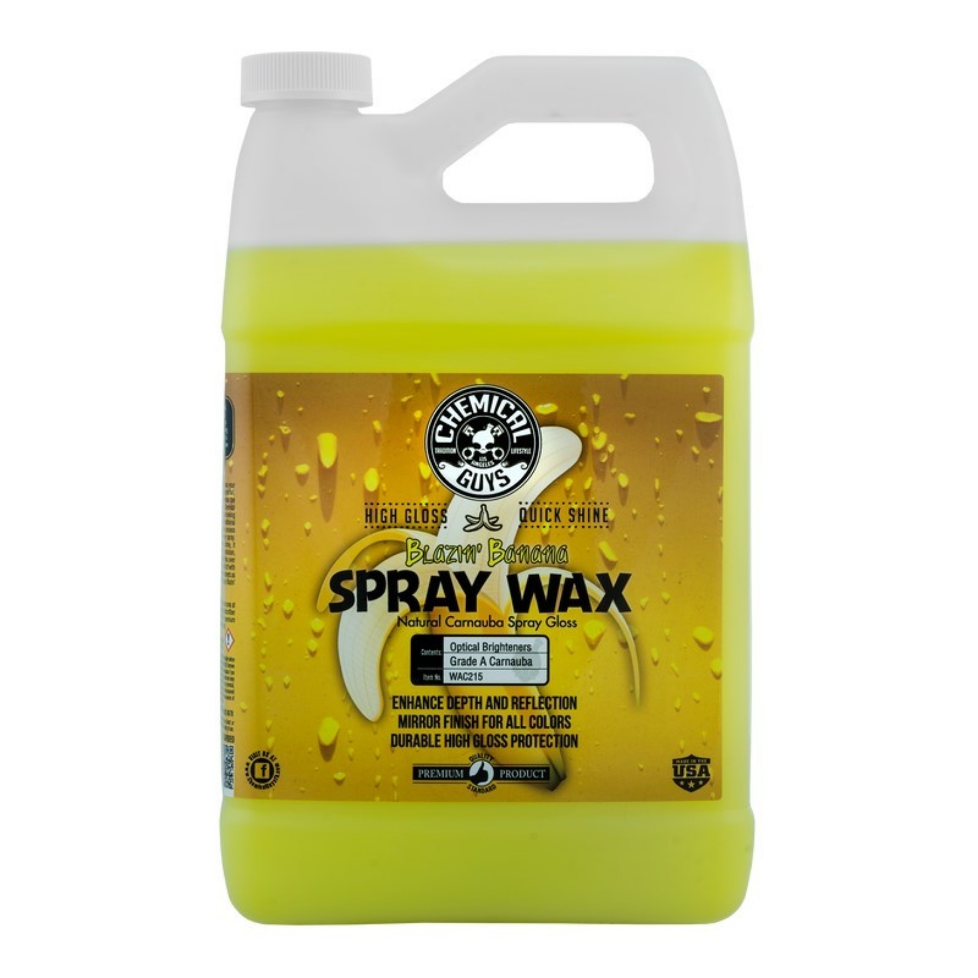 Picture of Chemical Guys Blazin Banana Carnauba Spray Wax - 1 Gallon