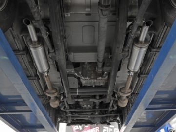 Picture of aFe 02-08 Mercedes-Benz G500 L6-3-0L tt Vulcan Series 2-5in 304 SS  Cat-Back Exhaust System