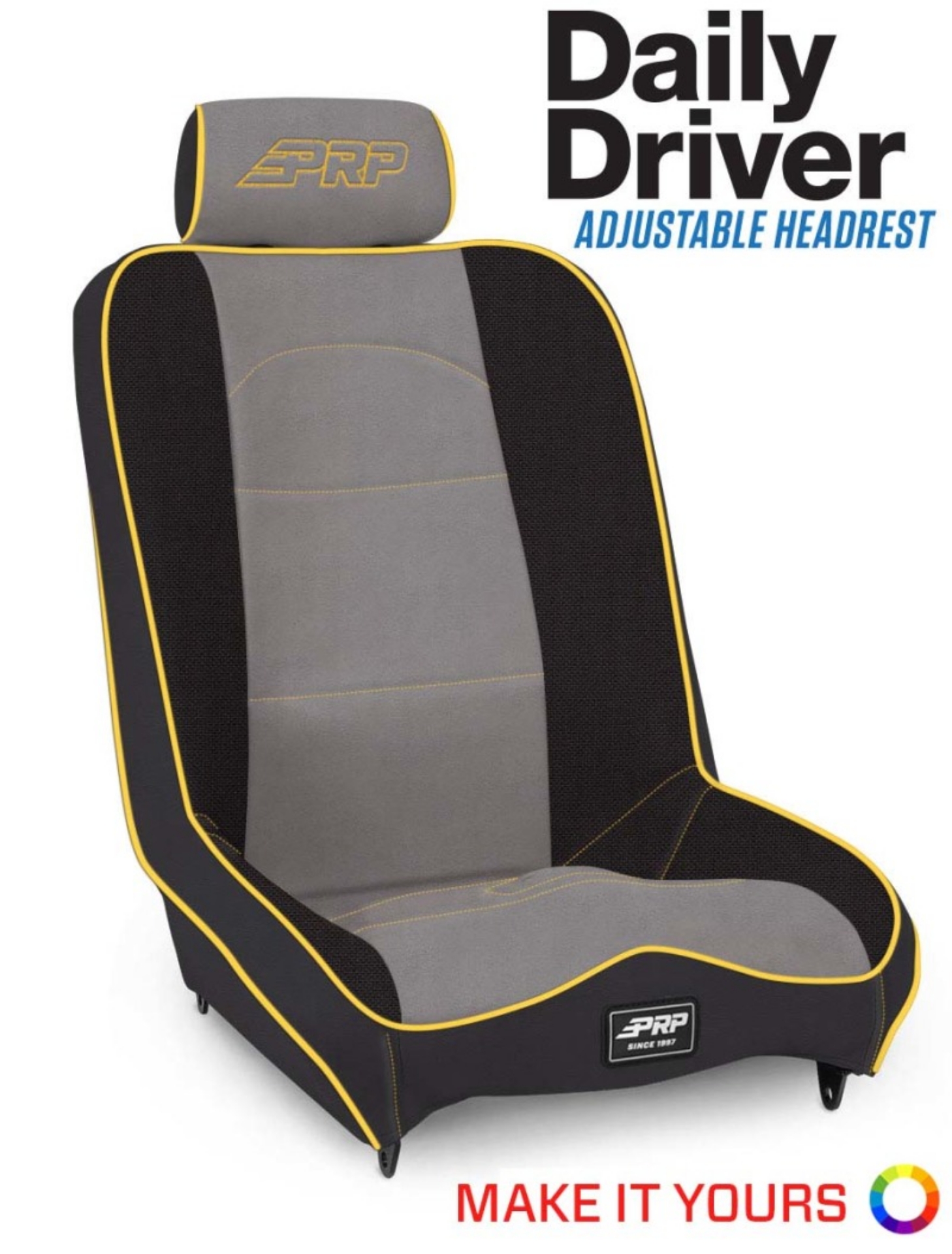 Picture of PRP Daily Driver High Back Extra Wide Suspension Seat