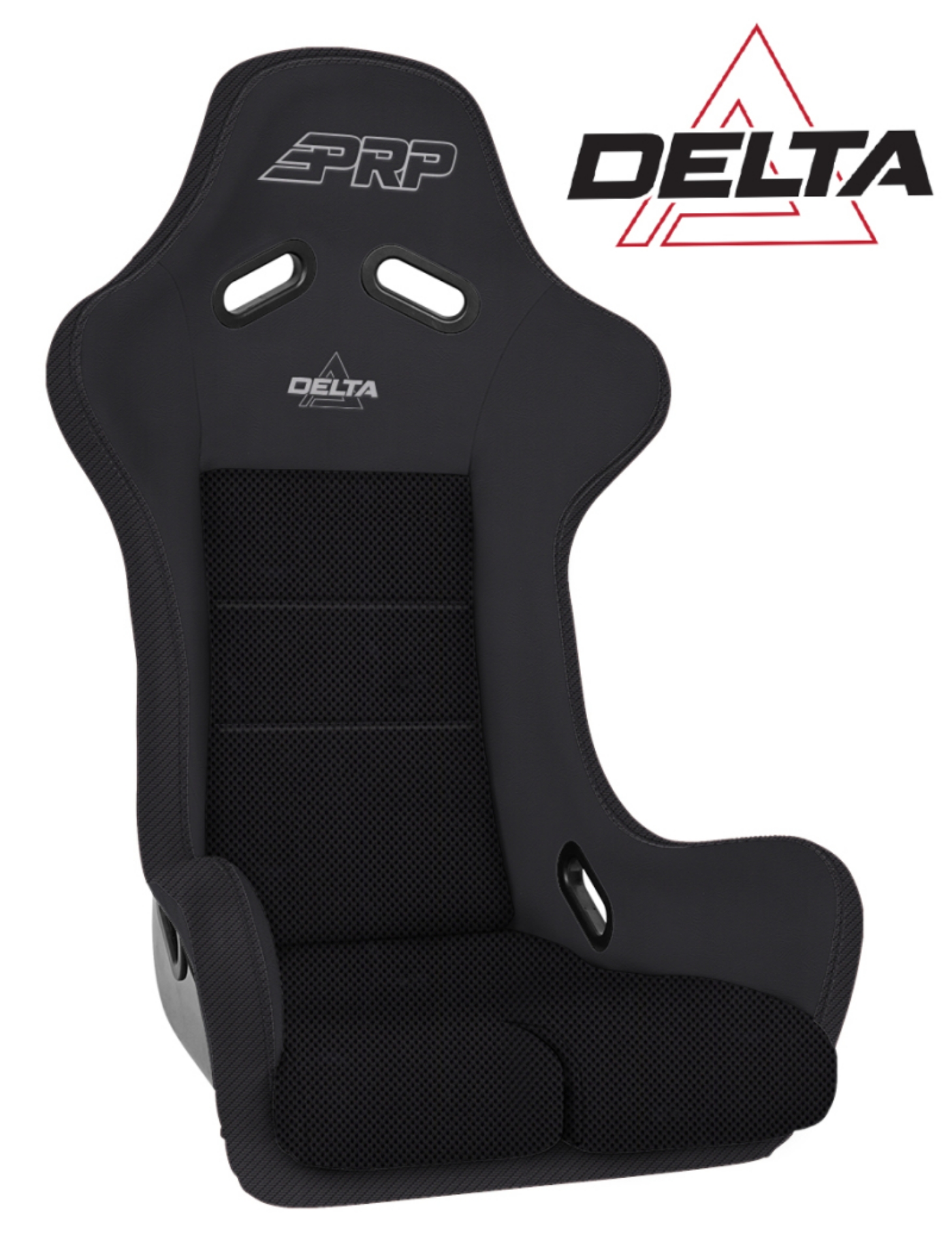 Picture of PRP Delta Composite Seat- Black PRP Silver Outline-Delta Silver- Black Stitching