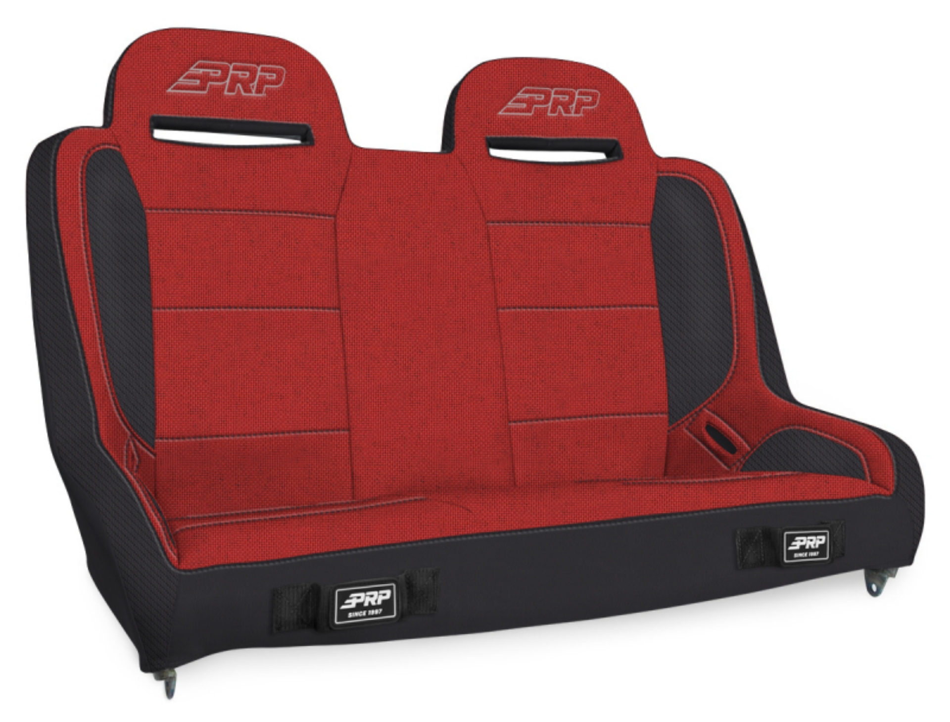 Picture of PRP  Jeep Wrangler JKU-JLU Elite Series Rear Bench- Red