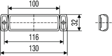 Picture of Hella 8645 Series 12V Amber Side Marker Lamp