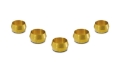 Picture of Vibrant 5-8in Brass Olive Hardline Tubing Inserts 2 Pack