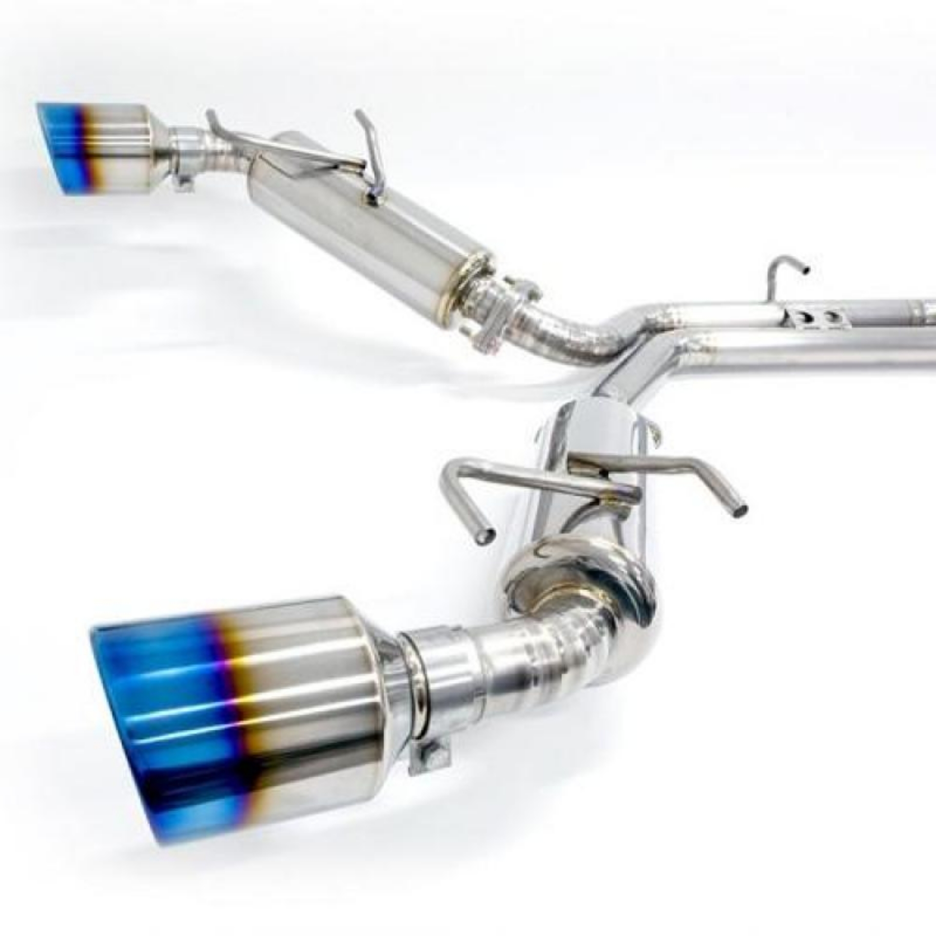 Picture of BLOX Racing 13-20 BRZ - FR-S - 86 Catback Exhaust System 60mm to Dual 50mm Outlet GR1 Titanium