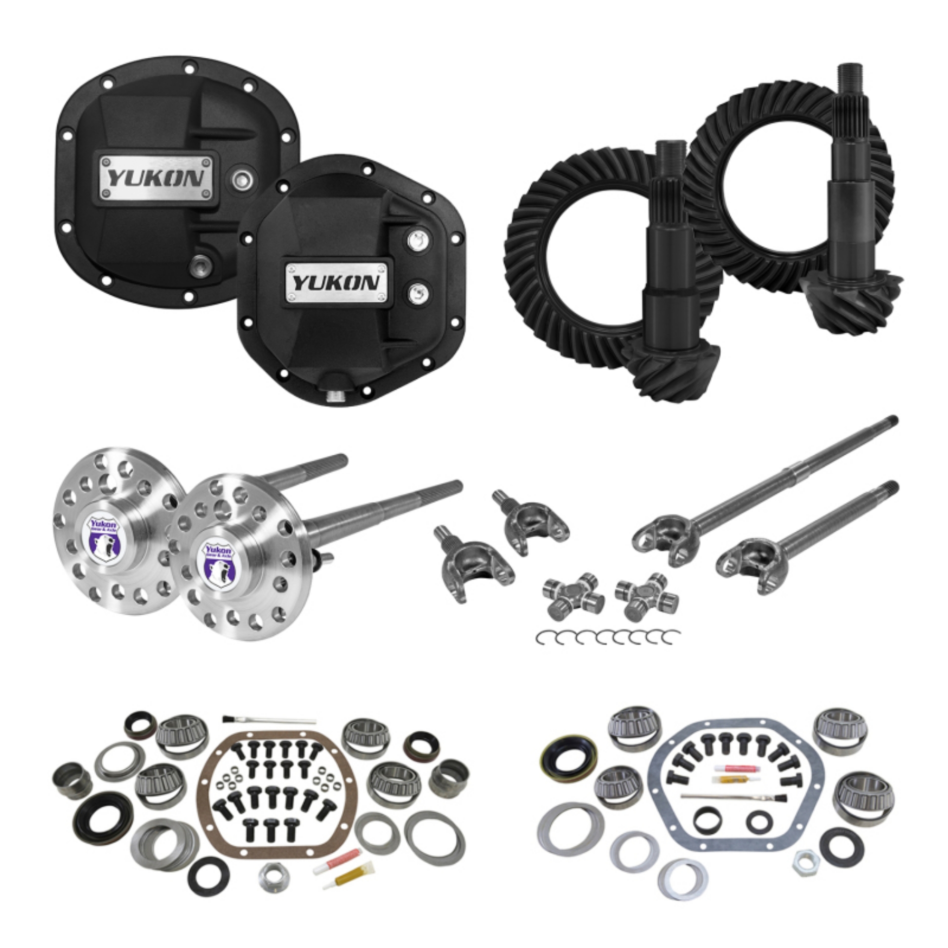 Picture of Yukon Master Overhaul Kit Stage 4 Jeep Re-Gear Kit w-Covers Fr & Rr Axles Dana 30-44 4-88 Ratio