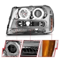 Picture of ANZO 02-09 Chevrolet Trailblazer Projector Headlights w- Halo Chrome Housing Non-LT Models