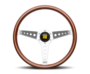 Picture of Momo California Wood Steering Wheel 360 mm - Mahogany Wood-Pol Spokes