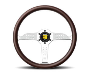 Picture of Momo Super Grand Prix Steering Wheel 350 mm - Mahogany Wood-Pol Spokes