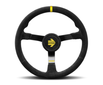 Picture of Momo MODN38 Steering Wheel 380 mm -  Black Suede-Black Spokes