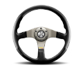 Picture of Momo Tuner Steering Wheel 350 mm - Black Leather-Red Stitch-Black Spokes