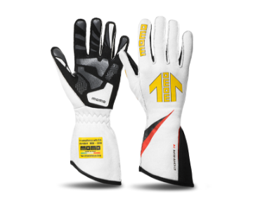 Picture of Momo Corsa R Gloves Size 9 FIA 8856-2000-White