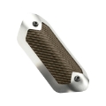 Picture of DEI Powersport Flexible Heat Shield - 3-5in x 6-5in - Brushed-Titanium