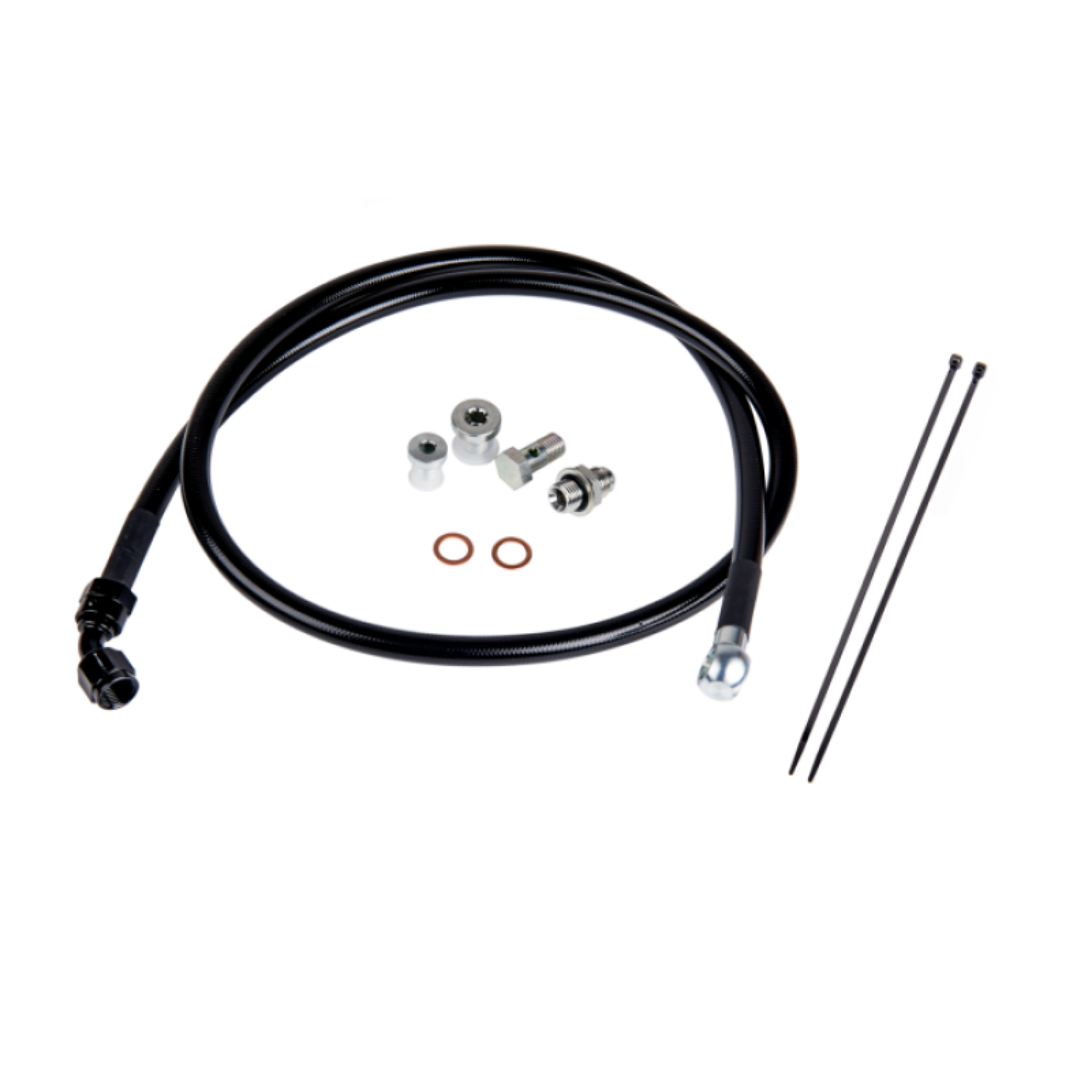 Picture of Fleece Performance Duramax Remote Turbo Oil Feed Line Kit for 01-16 6-6L Duramax Turbochargers