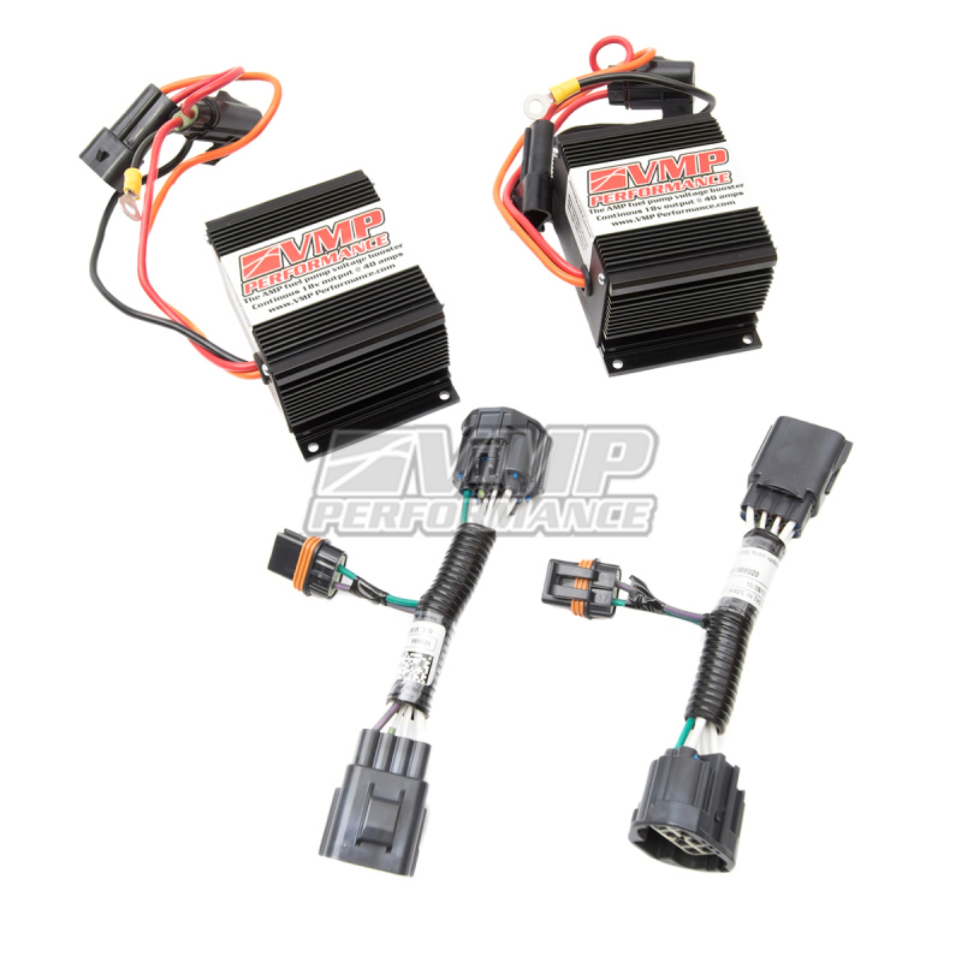 Picture of VMP Performance 13-14 Ford Shelby GT500 Dual Plug and Play Fuel Pump Voltage Booster