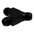 Picture of DeatschWerks 10AN Male Flare to 10AN Male Flare to 10AN Male Flare Y Fitting - Anodized Matte Black