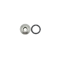 Picture of DeatschWerks 6AN ORB Male Plug Low Profile Internal Allen-Hex Incl O-Ring - Anodized Matte Black