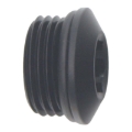 Picture of DeatschWerks 8AN ORB Male Plug Low Profile Internal Allen-Hex Incl O-Ring Anodized Matte Black